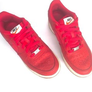 Nike Air Force 1Red Snakeskin print, Size 7Youth/Women 8